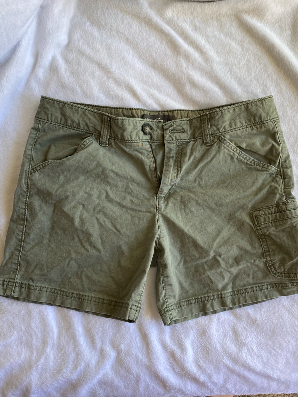Eddie Bauer Olive Utility Shorts